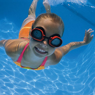 girl underwater