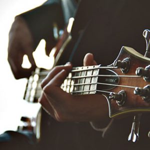 man playing guitar